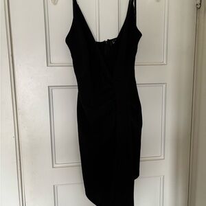 Lulu's Chic Black Asymmetrical Dress